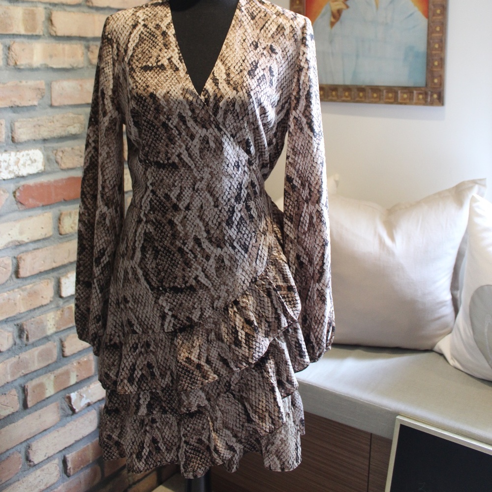 1.State Birch Snake Print Dress | Wild Elegance | Chic Statement | Day-to-Night